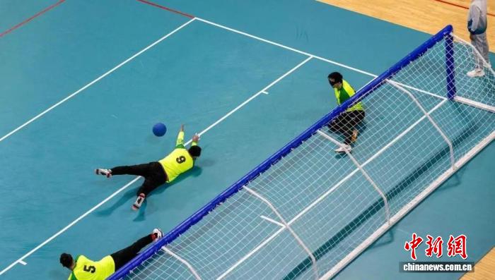 残特奥会盲人门球在广州开赛，上海男队首战夺